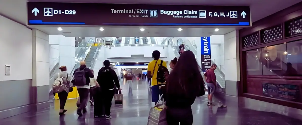 retirada de bagagem no aeroporto de Miami