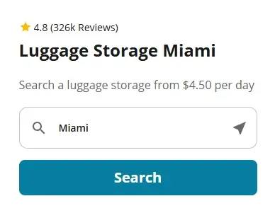 Depósito de bagagem em Miami